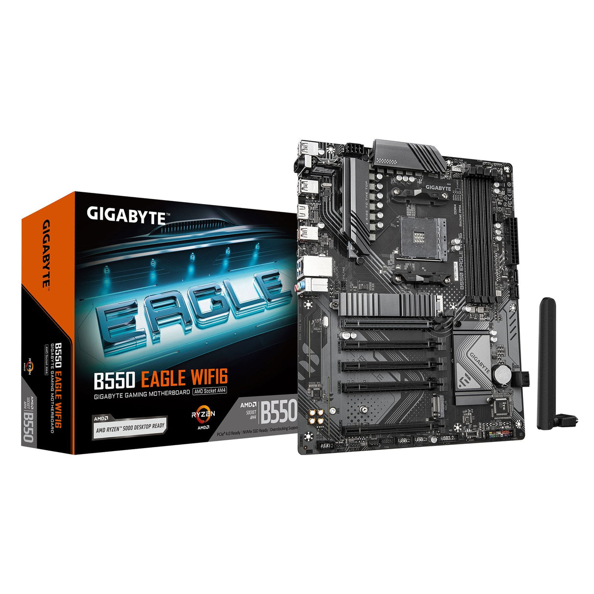 EAN 4719331868406 - GIGABYTE B550 EAGLE WIFI6 placa base AMD B550 Zócalo AM4 ATX imagen 1