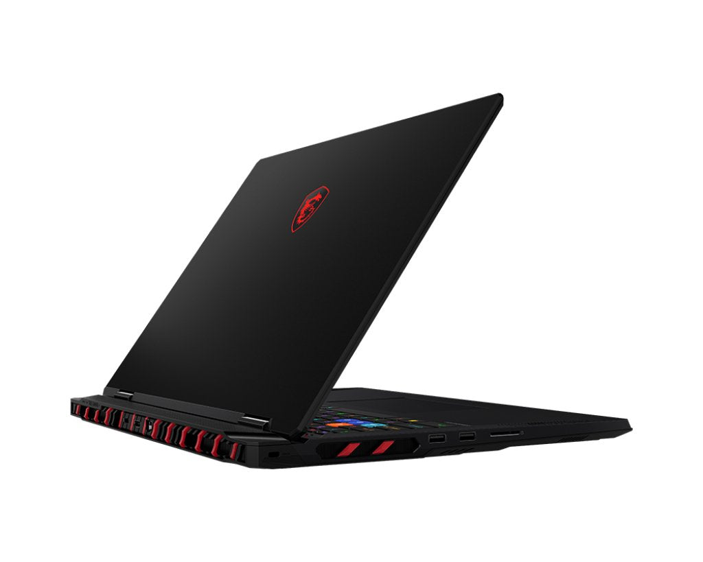 Msi Raider 18 Hx Ai A2xwjg-459es Intel Core Ultra 9 285hx Portátil 45,7 Cm (18") Uhd+ 64 Gb Ddr5-Sdram 2 Tb Ssd Nvidia Geforce Rtx 5090 Wi-Fi 7 (802.11be) Windows 11 Home Negro