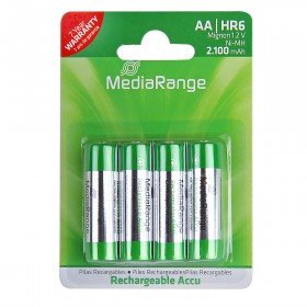 Pila Recargable Mediarange Accu Mignon Aa Hr06 4mk