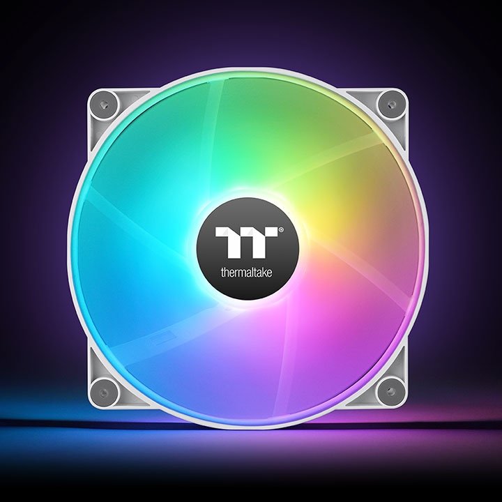 Ventilador Pc Thermaltake Ct200 Argb Sync Blanco Paquete Individual, Ventilador De Caja Blanco, 200 Mm Cl-F180-Pl20sw-A