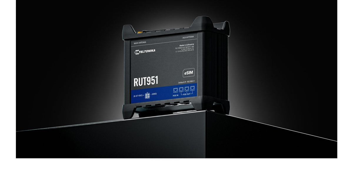 Router Wifi Teltonika Rut951 Poe+ Dual Sim Esim 4g/Lte/3g/2g Sin Fuente De Alimentación