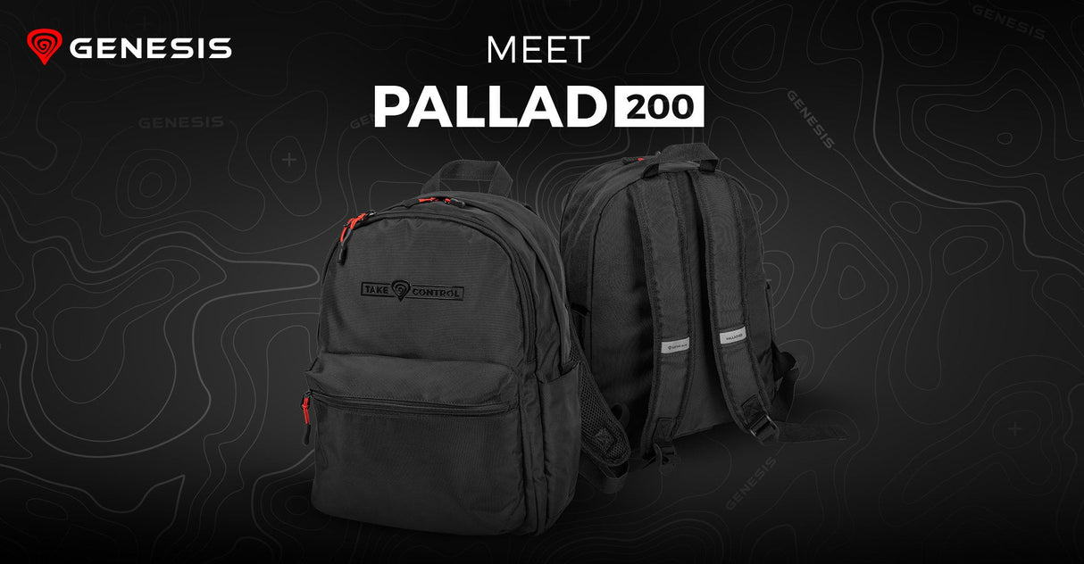 Natec Genesis Backpack Pallad 200 Negro 19inch