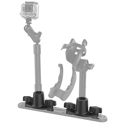 Track Base With Spline Hole Dual T-Bolt Track Base For