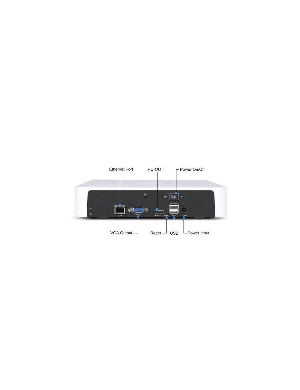 EAN 6954836002346 - Foscam FN8108H Grabadore de vídeo en red (NVR) Blanco imagen 3