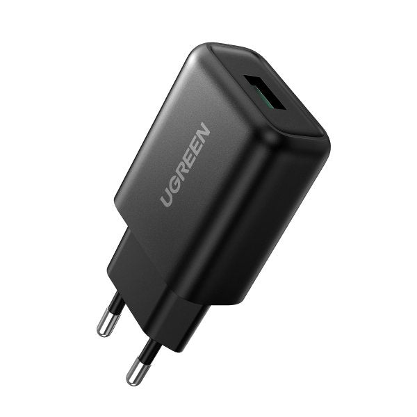 Ugreen Usb-A Qc 3.0 18w Wall Charger-Eu Black