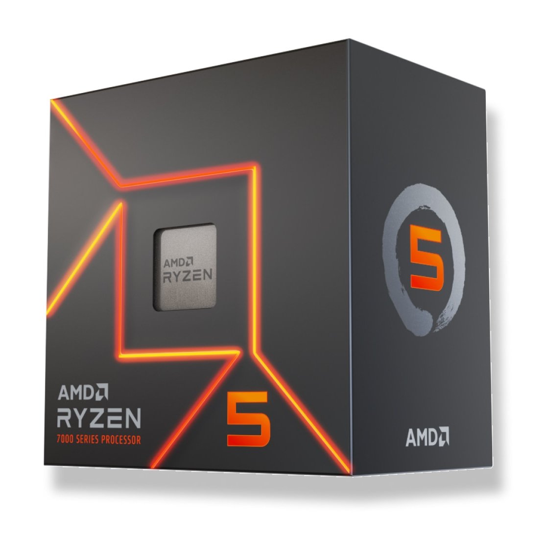 Cpu Amd Ryzen 5 7400, Versión En Caja Del Procesador 100-100001900box