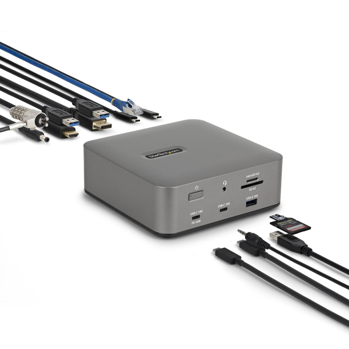EAN 0065030923118 - StarTech.com 215UE-TB5USB4DOCK base para portátil y replicador de puertos Alámbrico Gris imagen 2