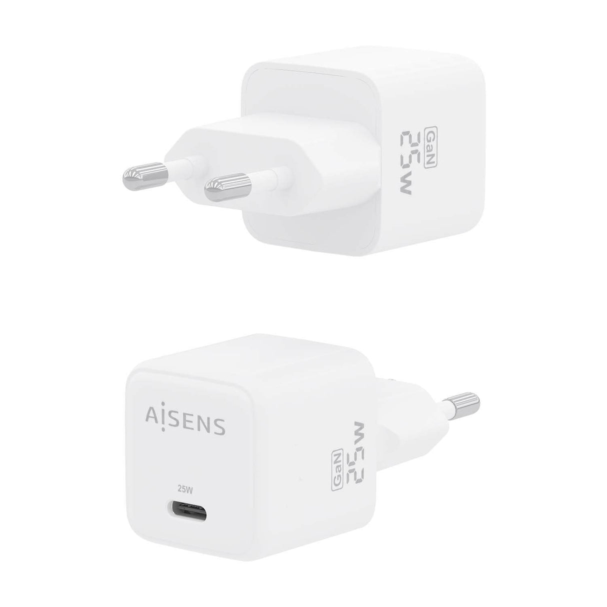 Aisens Cargador Gan 25w - 1xusb-C Pd3.0 Qc4.0 - Blanco