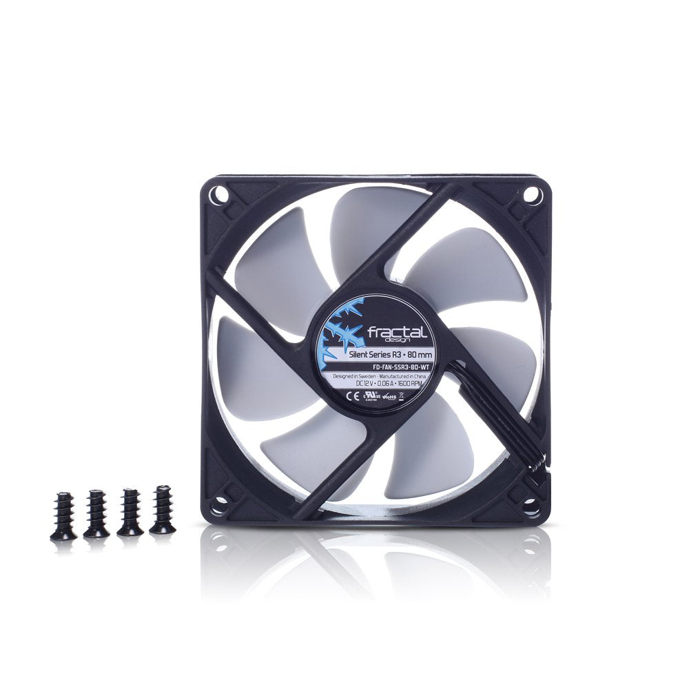 EAN 7350041083405 - Fractal Design Silent Series R3 80 mm Carcasa del ordenador Ventilador 8 cm Negro, Blanco imagen 2