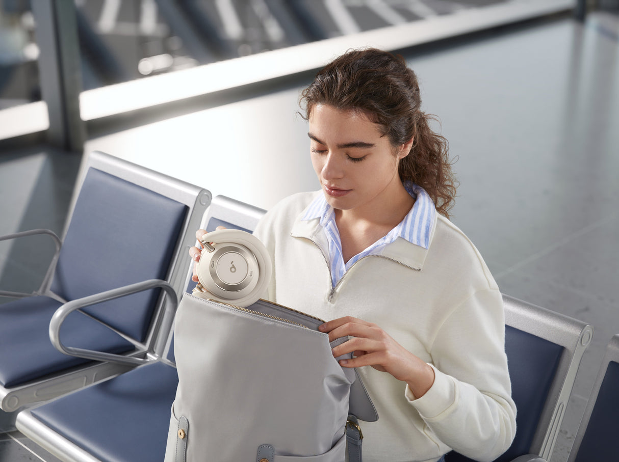 Auriculares Soundcore Space One Pro - Cream White