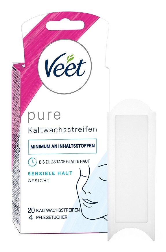 Veet Kaltwachsstreifen Beine Sensible Haut 20er