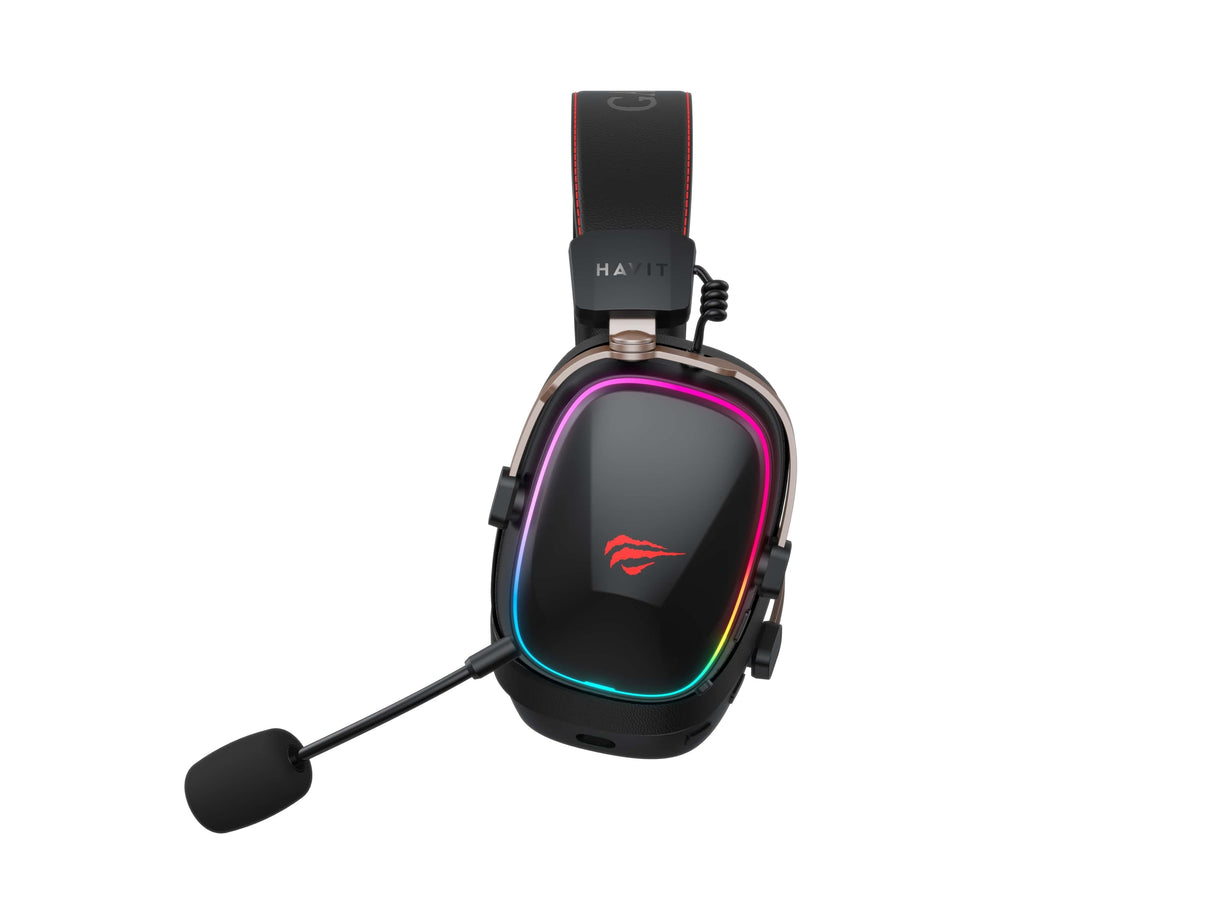 EAN 6939119065584 - Havit 6939119065584 auricular y casco Auriculares Inalámbrico y alámbrico Diadema Juego Negro, Rojo imagen 3