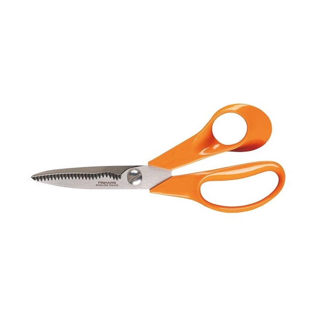 Fiskars Tijera De Cocina 18 Cm Naranja, Acero Inoxidable Hierba