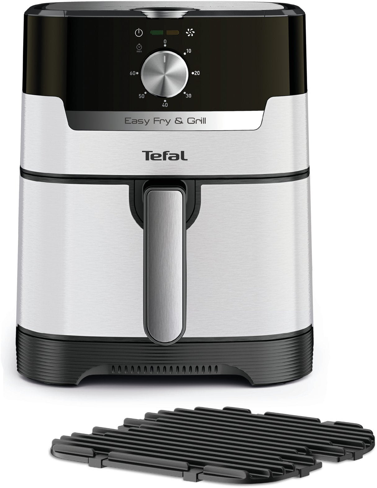 Freidora De Aire Tefal Easy Fry & Grill Classic Ey501a Caliente Acero Inoxidable/Negro Ey501a
