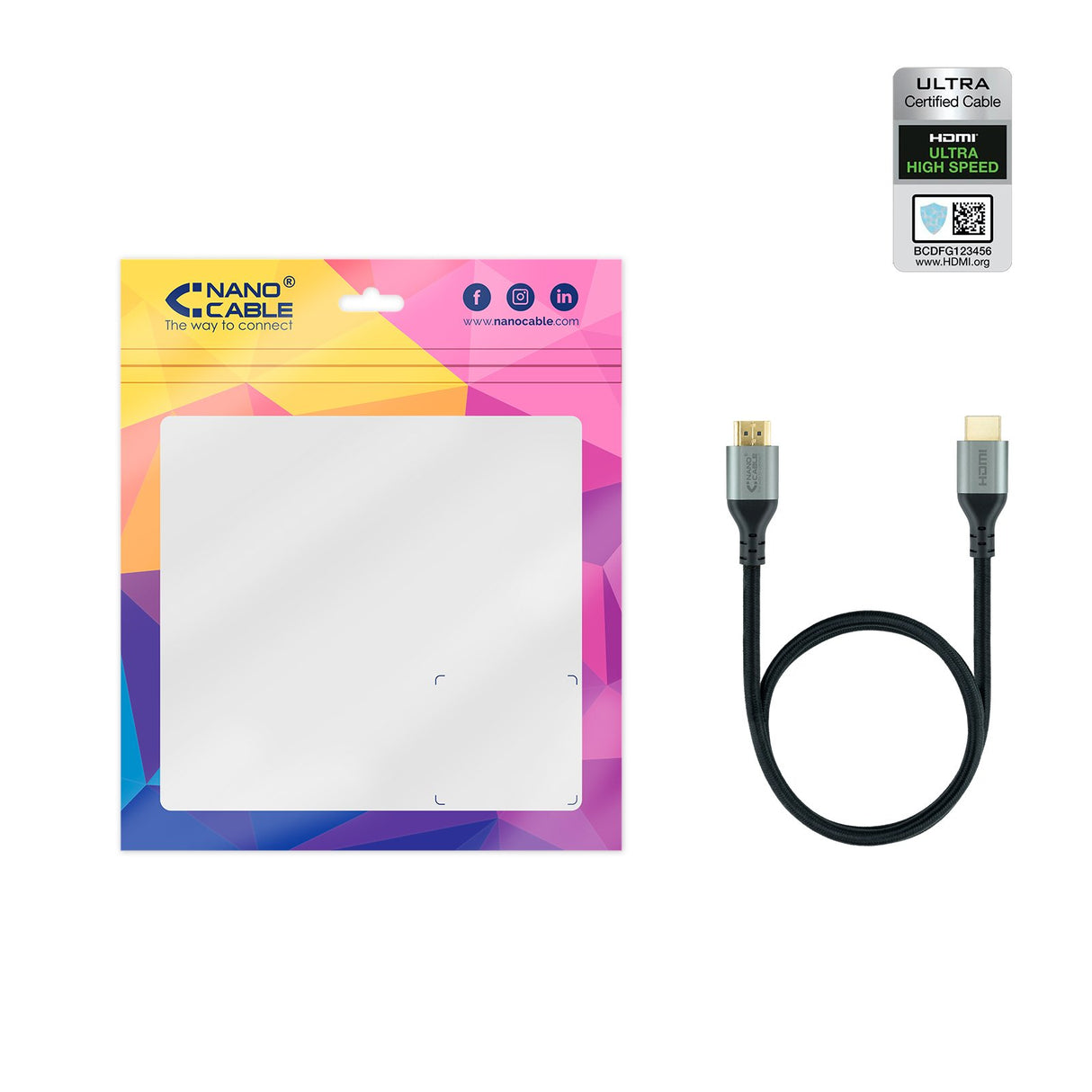 EAN 8433281010734 - Nanocable 10.15.8102 cable HDMI HDMI tipo A (Estándar) imagen 5