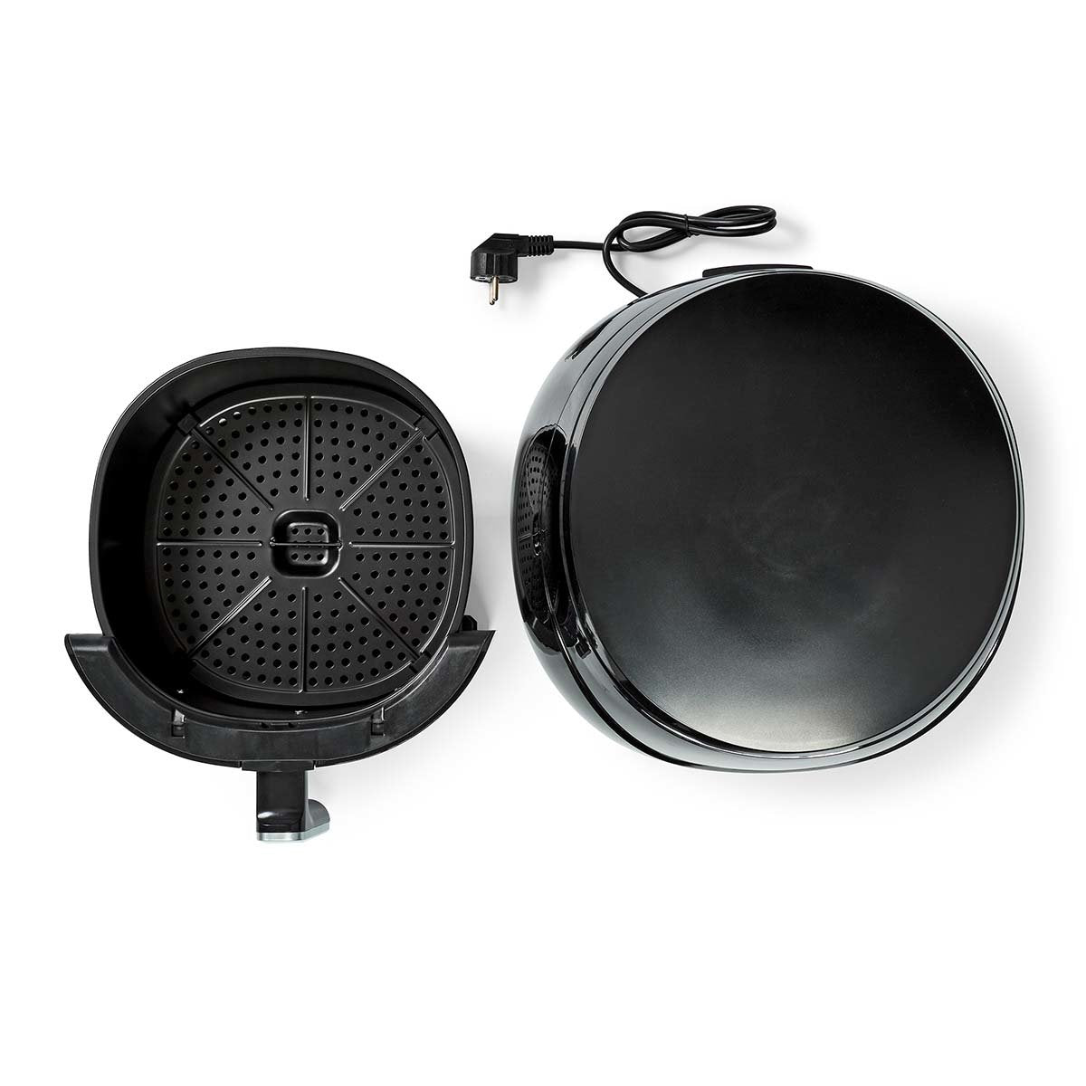 EAN 5412810335350 - Nedis KAAF240EBK freidora Sencillo 4,6 L Independiente 1500 W Freidora de aire caliente Negro imagen 6