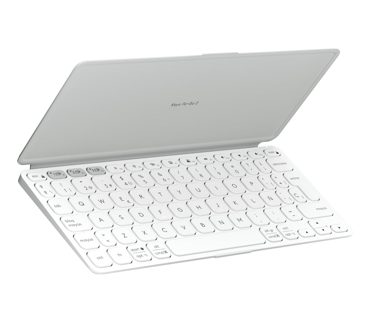 EAN 5099206126206 - Logitech 920-012974 teclado para móvil Español Bluetooth Gris, Blanco imagen 2