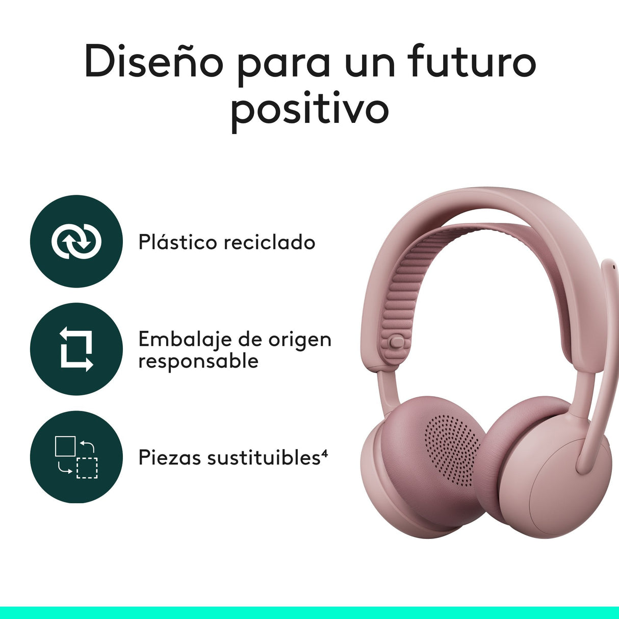 Logitech Zone Wireless 2 Es - Rose