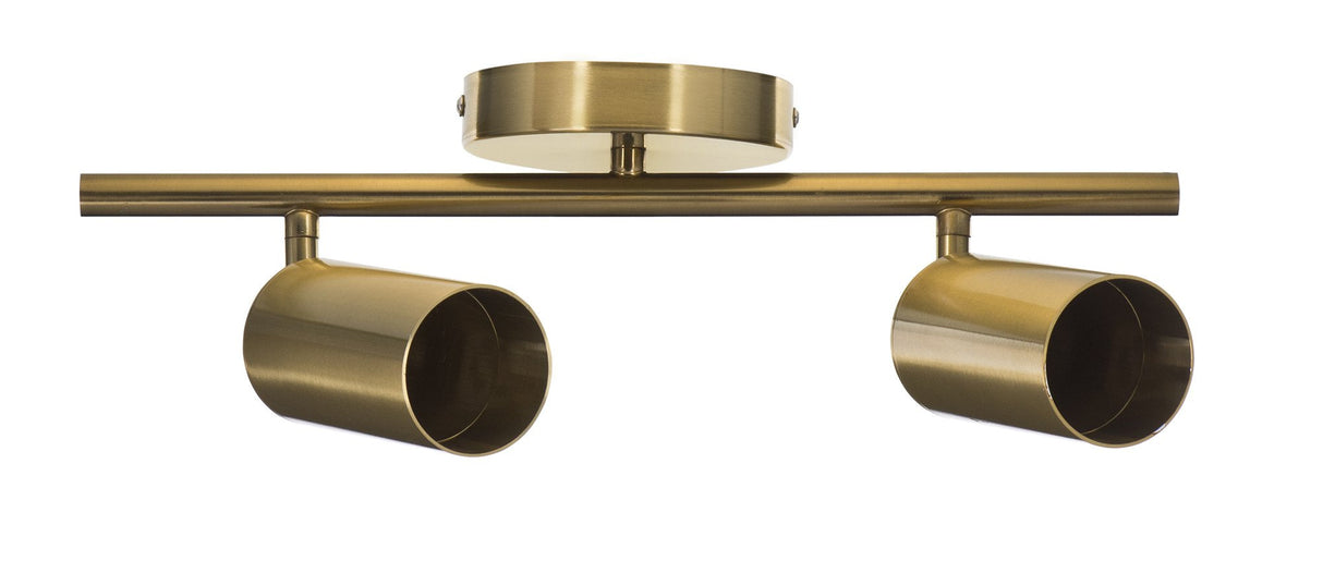 Activejet Spectra Doble Lámpara De Techo De Oro Tira De Luz Gu10 Para La Sala De Estar