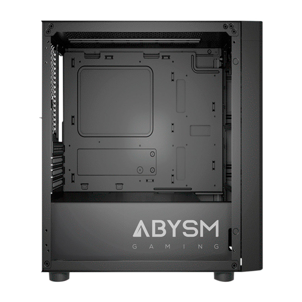 Abysm Danube Inva Mx202 Caja Torre Itx, Micro Atx - Lateral Cristal Templado - 3.5" Y 2.5" - Usb-A, Usb-C Y Audio - 3 Ventiladores Argb Instalado - Soporta Refrigeracion Liquida