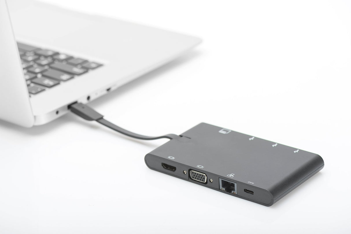 EAN 4016032441250 - Digitus DA-70865 base para portátil y replicador de puertos Alámbrico USB 3.2 Gen 1 (3.1 Gen 1) Type-C Ne imagen 3
