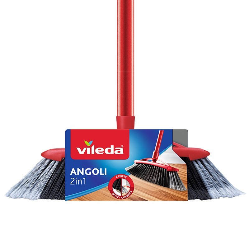 EAN 4023103105126 - Vileda 4023103105126 escoba Interior Cerda dura Negro, Gris, Rojo imagen 1