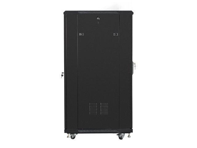 Armario Rack Cabinet Lanberg Ff01-6827-12b (27u; 19''; 1390 Mm / 600 Mm / 800 Mm; Standing; Full, Glass; 800 Kg; Black Color)