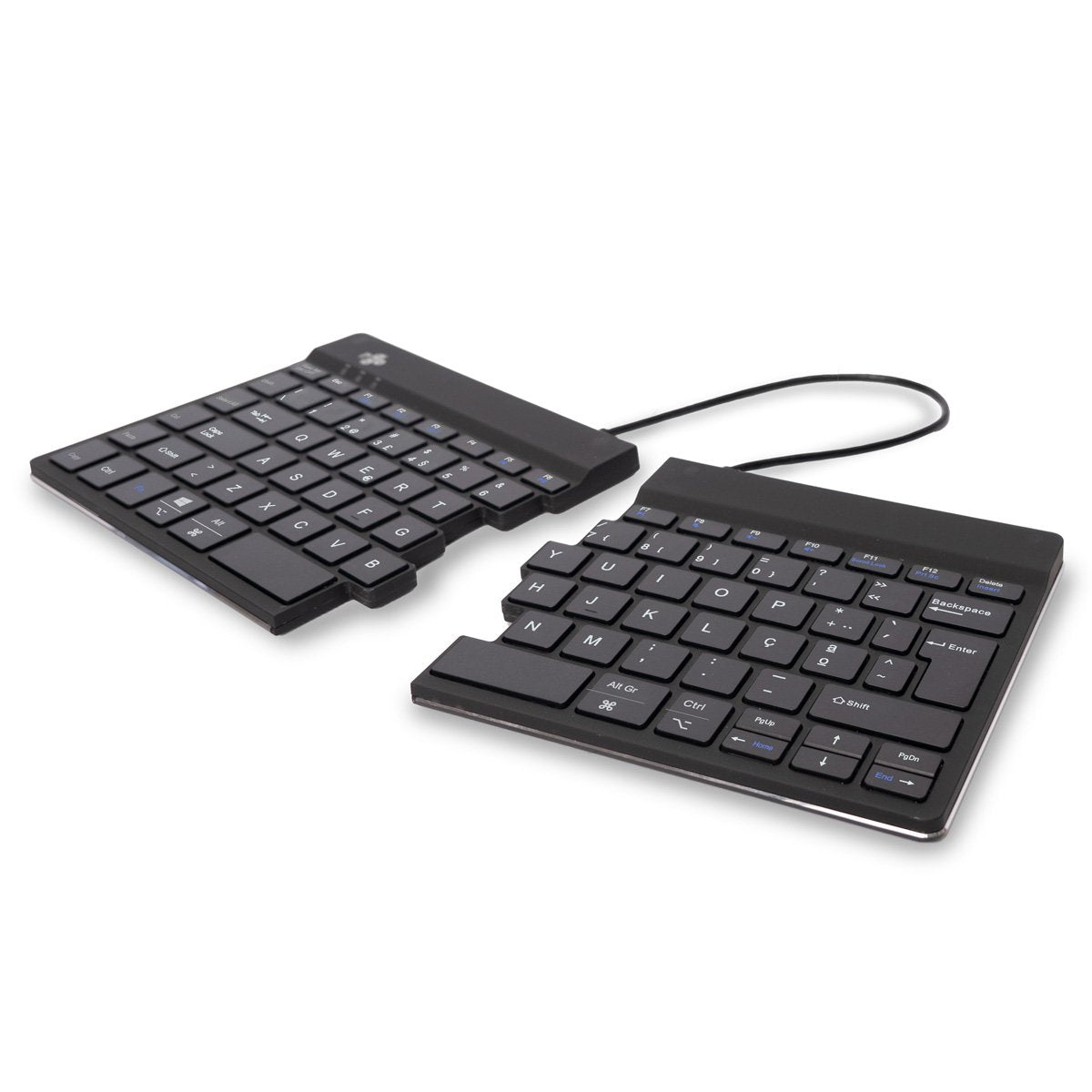 R-Go Split Break Keyboard, Qwerty (Pt), Bluetooth, Black