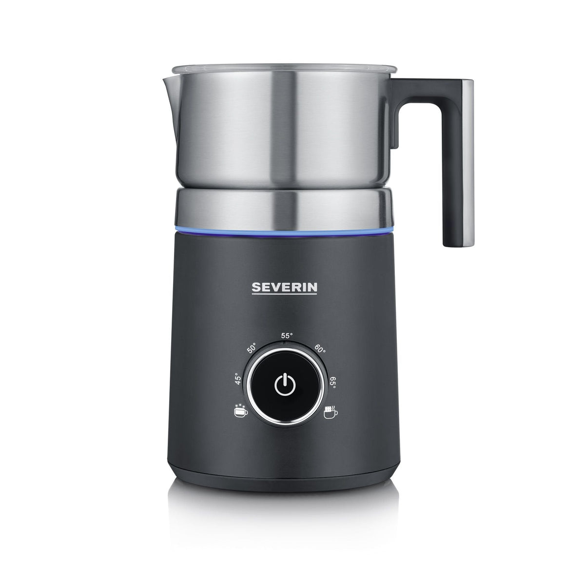 Severin Sm 3586 Espumador De Leche Automático Negro, Acero Inoxidable