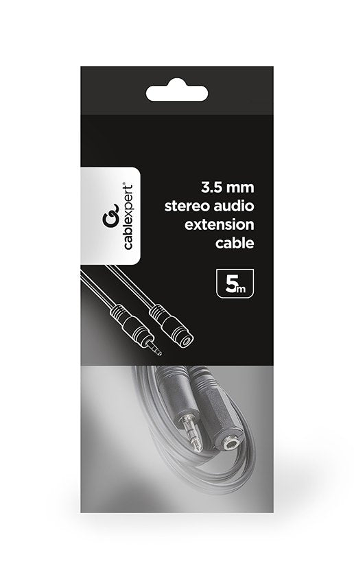 EAN 8716309046374 - Gembird CCA-421S-5M cable de audio 3,5mm Negro imagen 3