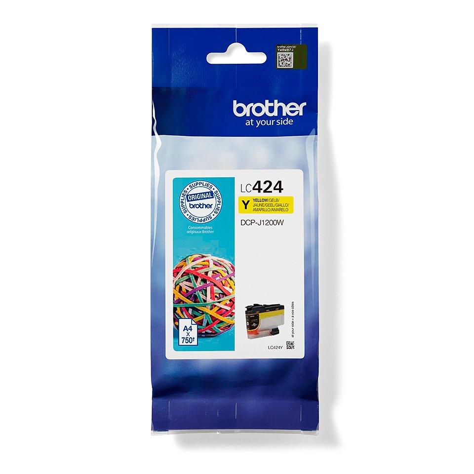 EAN 4977766810470 - Brother LC424Y cartucho de tinta 1 pieza(s) Original Amarillo imagen 1