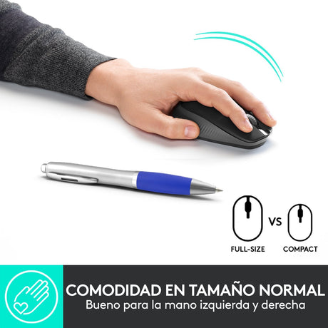 EAN 5099206091825 - Logitech 910-005905 ratón Oficina Ambidextro RF inalámbrico Óptico 1000 DPI imagen 9