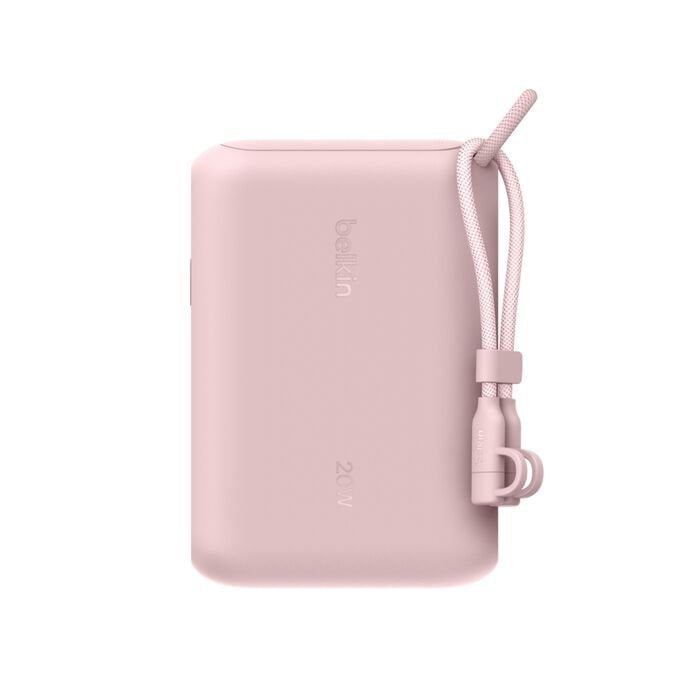 Belkin Powerbank Mit Display 20w 10.000mah Usb-C Rosa Bpb027hqpk