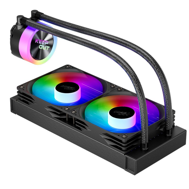 Refrigeracion Liquida Xwc-240 Argb Keepout Argb/ Intel(Lga1700/1200/1151/1150/1155/1156) Y Amd(Am5/Am4).