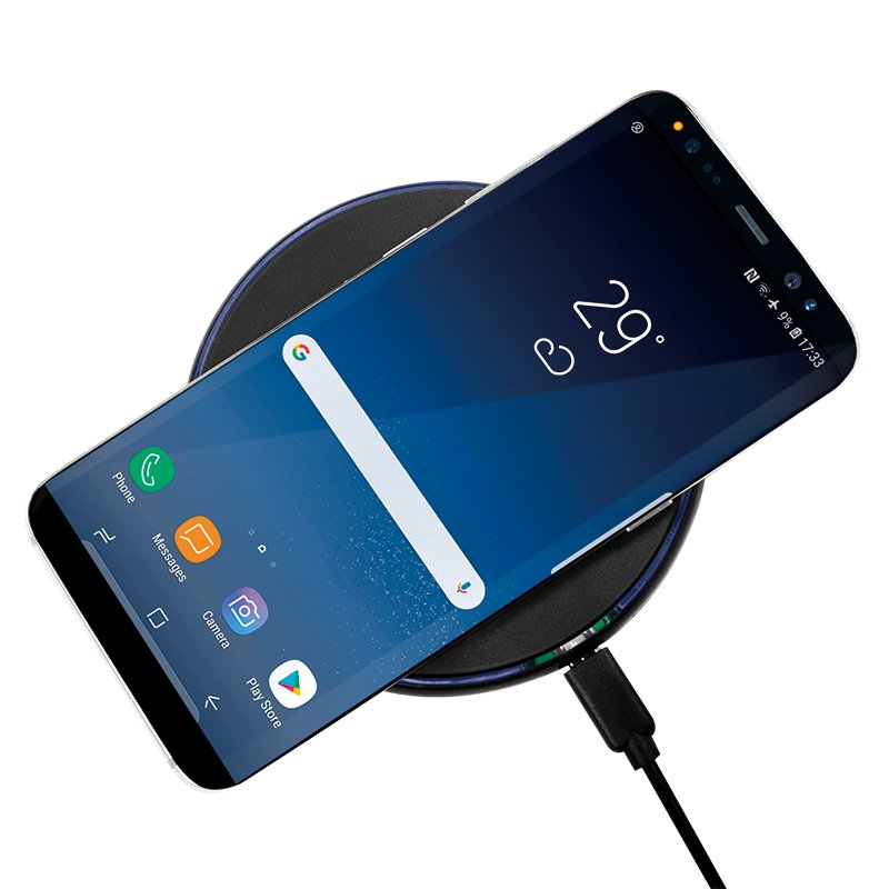 Logilink Pa0178 Cargador De Dispositivo Móvil Smartphone, Tableta Negro Usb Cargador Inalámbrico Carga Rápida Interior