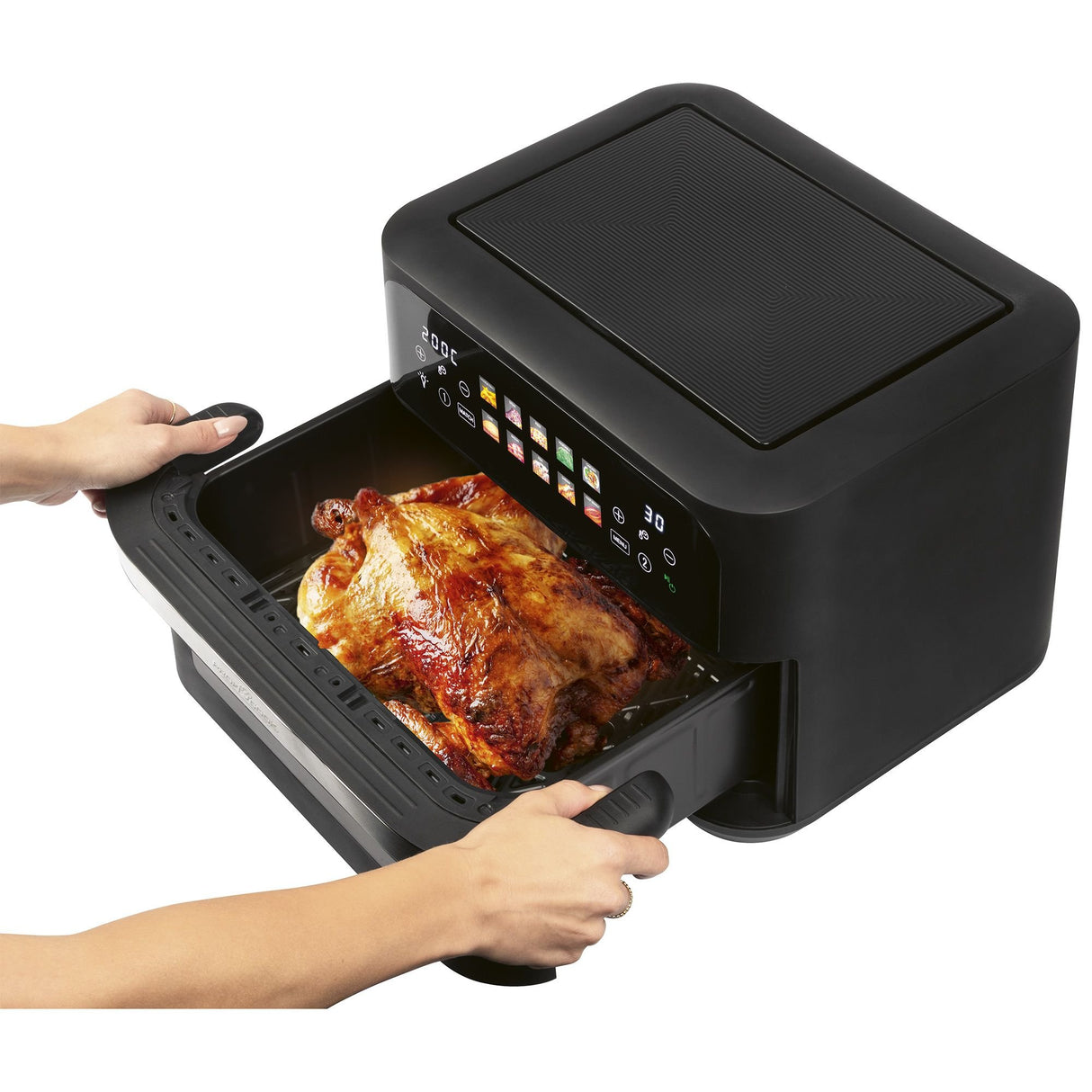 EAN 4006160013139 - ProfiCook PC-FR 1313 H Doble 10 L Independiente 2400 W Freidora de aire caliente Negro, Acero inoxidable imagen 5