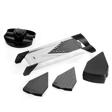 Gefu 55700 Rebanadora Manual Negro, Acero Inoxidable Plástico, Acero Inoxidable