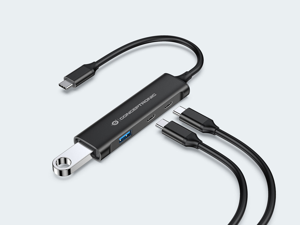 EAN 4015867228609 - Conceptronic HUBBIES12B hub de interfaz USB 3.2 Gen 1 (3.1 Gen 1) Type-C 5000 Mbit/s Negro imagen 5