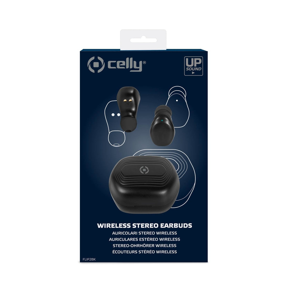 Auricular Celly True Wireless Flip 2 Bk