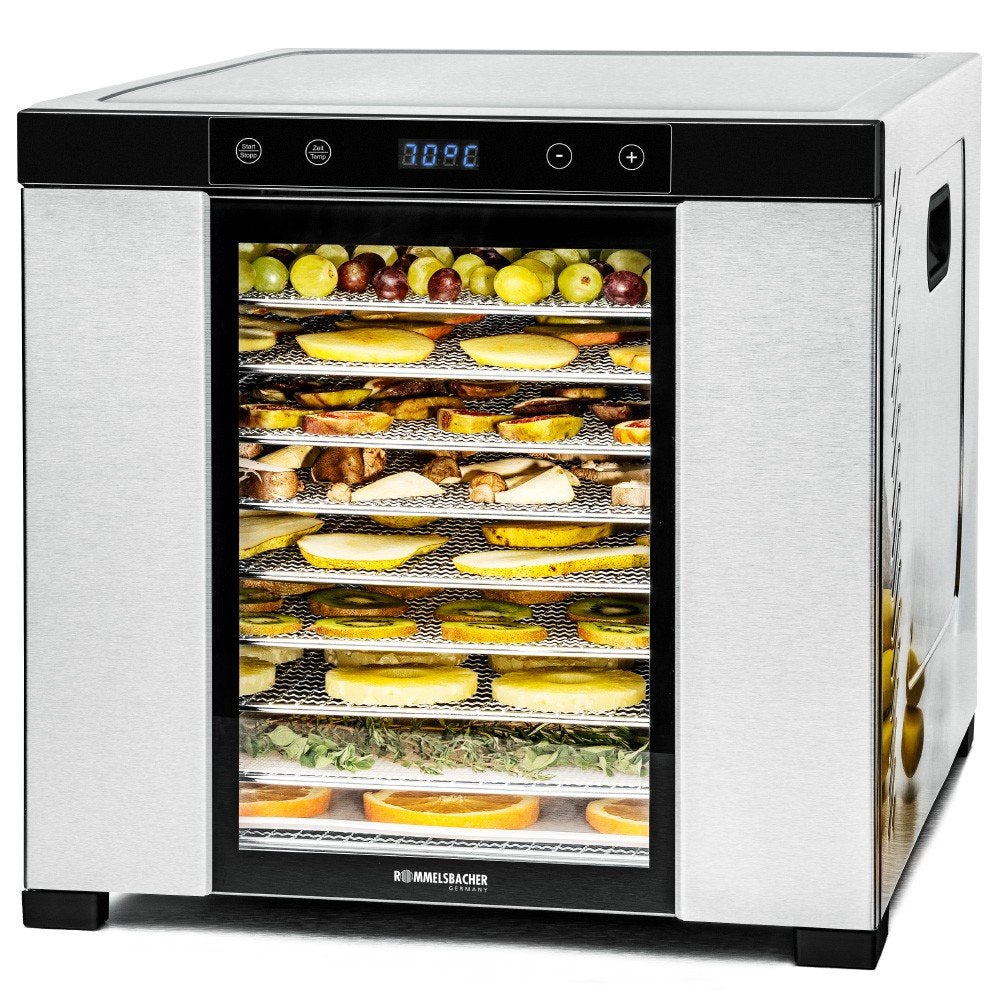 EAN 4001797465009 - Rommelsbacher DA 1000 deshidratador de alimentos Negro, Acero inoxidable 1000 W imagen 1