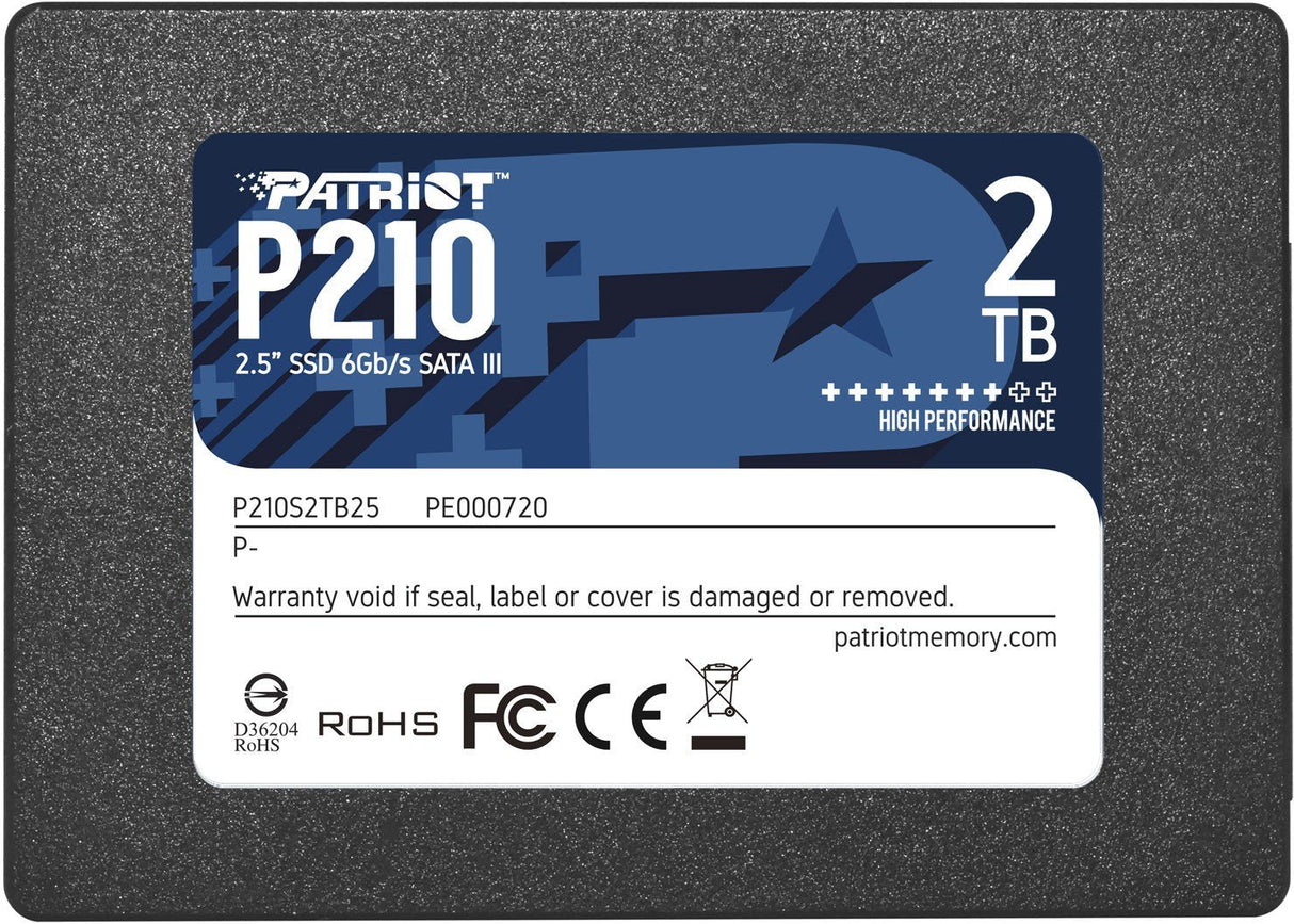 Disco Ssd Patriot P210 2tb Sata 3 Internal Solid State Drive 2.5inch