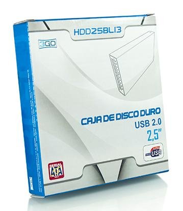 EAN 8436531554750 - 3GO HDD25BL13 caja para disco duro externo Azul 2.5" imagen 4
