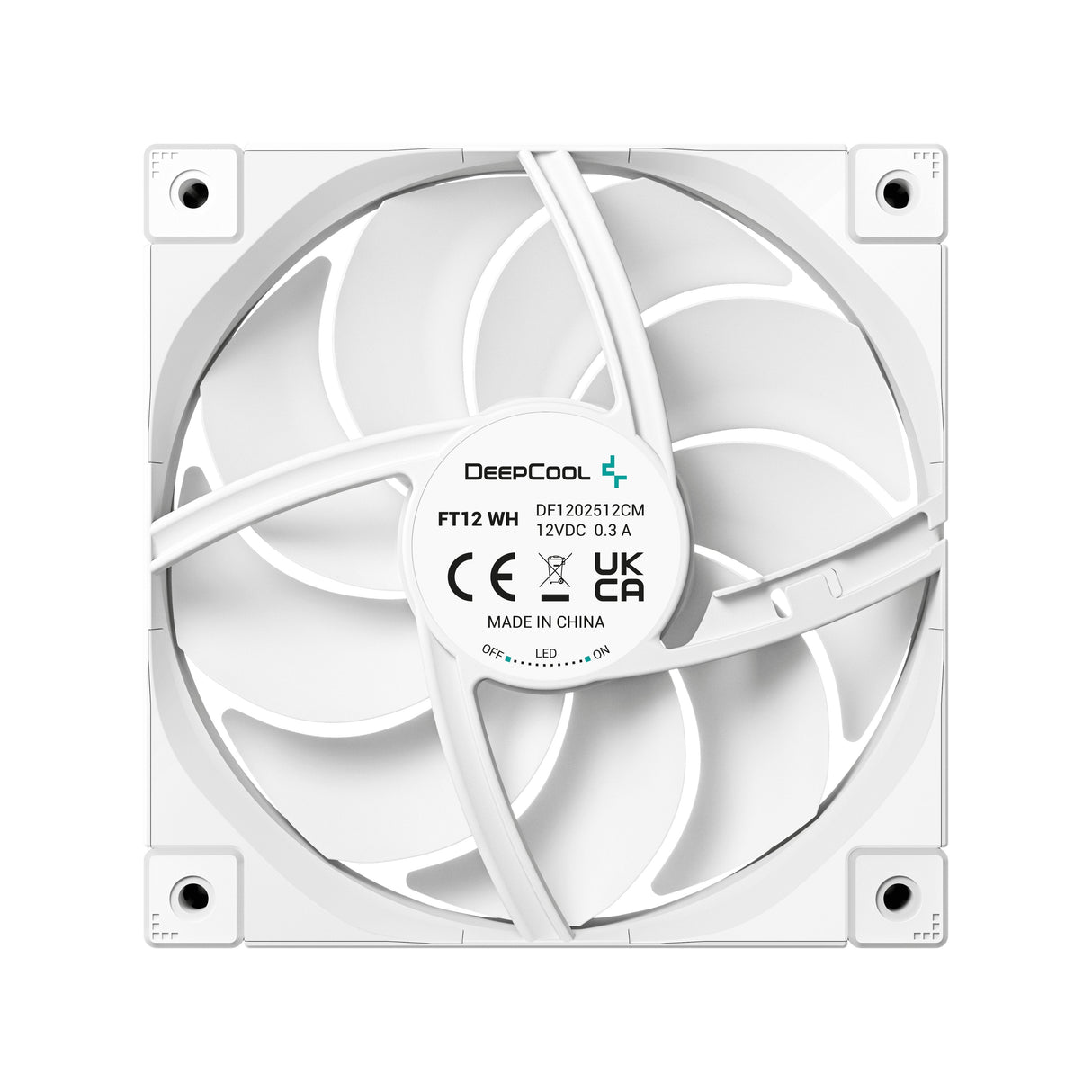EAN 6933412710769 - DeepCool FT12 WH Carcasa del ordenador Ventilador 12 cm Blanco 1 pieza(s) imagen 4