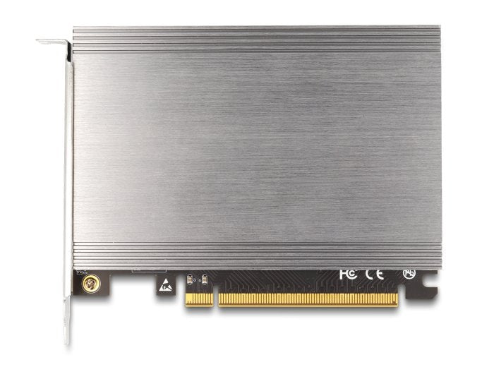 Delock 90210 Tarjeta Pci Express X16 A 4 X Nvme Interno M.2 Clave M Con Disipador - Bifurcación (Laxan 145 X 111 Mm)