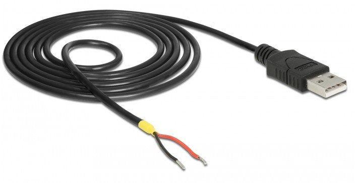 Cable Delock Usb 2.0 Typ-A Macho> 2 Extremos De Cable Abiertos 1,5 M Raspberry