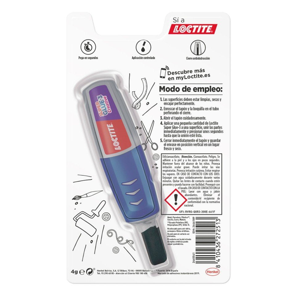 Loctite Sg3 Perfect Pen Adhesivo Instantáneo 3g+1g Gratis