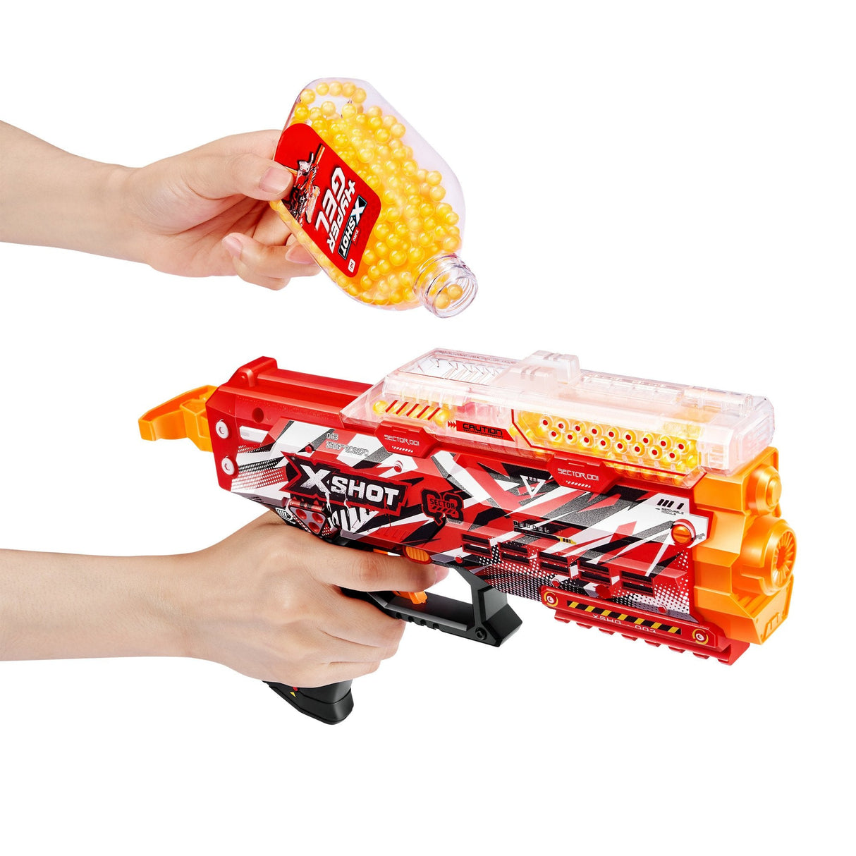 Zuru Xshot-Hyper Gel Stinger Blaster, Gel Blaster Que Incluye 1000 Bolas De Gel 36728
