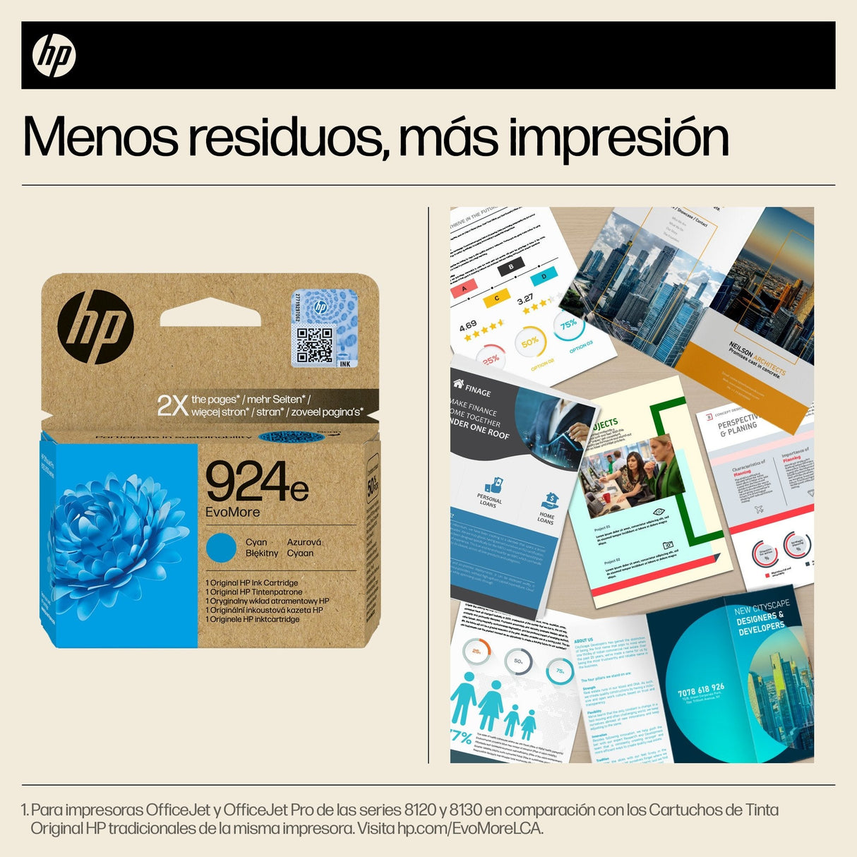 Hp 924e Cyan Cartucho De Tinta Original - 4k0u7ne