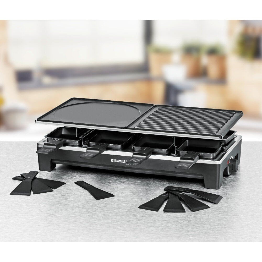 EAN 4001797239600 - Rommelsbacher RCS 1350 parrilla de interior 8 personas(s) 1350 W Negro, Acero inoxidable imagen 9