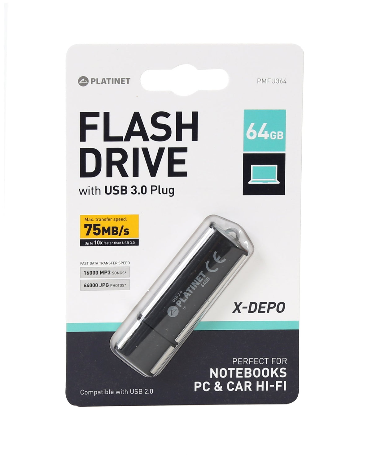 EAN 5907595415897 - Platinet PMFU364 unidad flash USB 64 GB USB tipo A 3.2 Gen 1 (3.1 Gen 1) Negro imagen 3